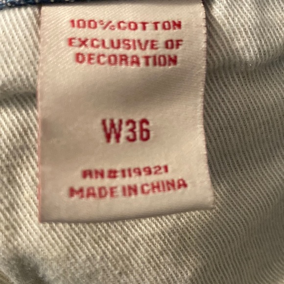 Decibel men’s distressed denim shorts sz: waist 36 - Picture 7 of 8